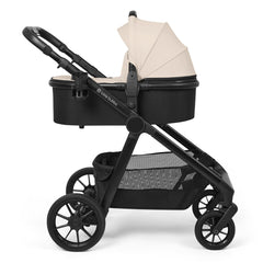 Ickle Bubba VIRGO Double Pram Pushchair Bundle Growing Family - Stone - showing the pram