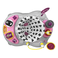 MyChild Roundabout 4-in-1 Activity Walker - Pink Neutral - overhead view