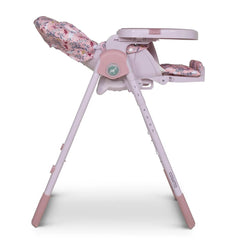 Cosatto Noodle 0+ Highchair - Unicorn Garden side view with seat reclined