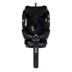 Cosatto All in All Ultra 360 Rotate i-Size Car Seat - Silhouette showing the seat in forward-facing mode with its 5-point harness and support leg