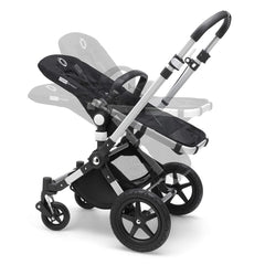 Bugaboo Cameleon 3 Plus Aluminium/Black 2-in-1 Pram/Pushchair - Soft Pink - showing the seat unit`s adjustability