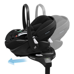 Maxi-Cosi Pebble 360 Pro - Essential Black with FamilyFix ISOFIX Base