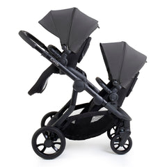 iCandy Orange 4 Twin Bundle - Fossil - shown as the pushchair with two parent-facing seat units