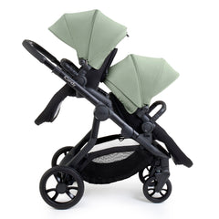 iCandy Orange 4 Twin Bundle - Pistachio - shown as the pushchair with two seat units, one parent-facing and one forward-facing