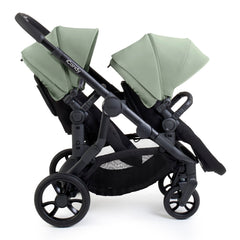 iCandy Orange 4 Twin Bundle - Pistachio - shown as the pushchair with two forward-facing seat units