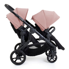 iCandy Orange 4 Twin Bundle - Rose - shown as the pushchair with two forward-facing seat units