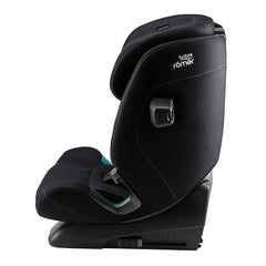 Britax Advansafix PRO i-Size Car Seat - Classic Deep Black - side view with ISOFIX connectors