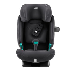 Britax Advansafix PRO i-Size Car Seat - Classic Deep Grey - front view with XP-Pad and SecureGuard