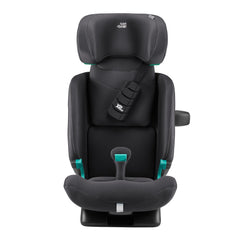 Britax Advansafix PRO i-Size Car Seat - Classic Deep Grey - front view with headrest fully raised