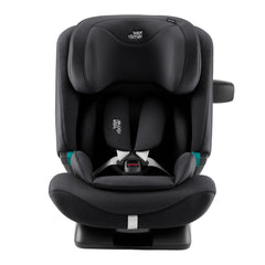 Britax Advansafix PRO i-Size Car Seat - Style Carbon Black - front view with 5-point harness