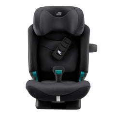 Britax Advansafix PRO i-Size Car Seat - Style Carbon Black - front view with XP-Pad and SecureGuard