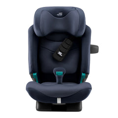 Britax Advansafix PRO i-Size Car Seat - Style Night Blue - front view with XP-Pad and SecureGuard