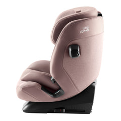 Britax Advansafix PRO i-Size Car Seat - Style Dusty Rose - side view with ISOFIX connectors retracted