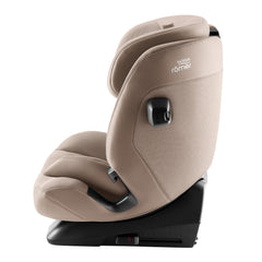 Britax Advansafix PRO i-Size Car Seat - Style Teak - side view with ISOFIX connectors retracted