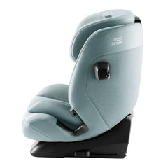 Britax Advansafix PRO i-Size Car Seat - Style Harbor Blue - side view with ISOFIX connectors retracted