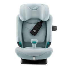 Britax Advansafix PRO i-Size Car Seat - Style Harbor Blue - front view with XP-Pad and SecureGuard