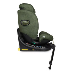 Cosatto All in All Extra i-Size 360 Car Seat - Bureau - side view, forward-facing with support leg