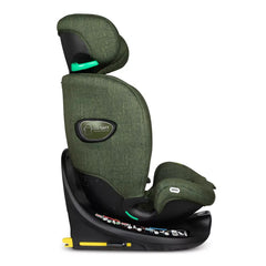 Cosatto All in All Extra i-Size 360 Car Seat - Bureau - side view, forward-facing with headrest fully raised