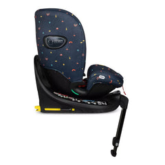 Cosatto All in All Extra i-Size 360 Car Seat - Doodle Days - side view, forward-facing and upright