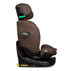 Cosatto All in All Extra i-Size 360 Car Seat - Foxford Hall - side view, forward-facing with headrest fully raised