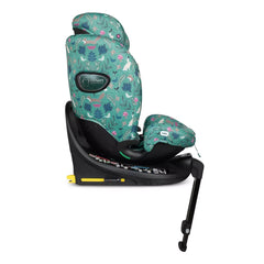 Cosatto All in All Extra i-Size 360 Car Seat - Masquerade - side view, forward-facing with support leg