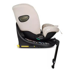 Cosatto All in All Extra i-Size 360 Car Seat - Whisper - side view, forward-facing and upright