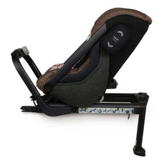 Cosatto Axkid ONE 2 ISOFIX Car Seat - Foxford Hall - side view, showing the seat`s ISOFIX connectors, support leg and sliding mechanism