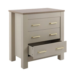 Babystyle Bordeaux Nursery Furniture - Oatmeal - Changing unit as chest of drawers (top removed)