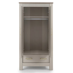 Babystyle Bordeaux Nursery Furniture - Oatmeal - Wardrobe interior with shelf and hanging rail