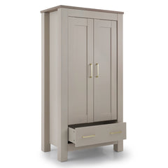 Babystyle Bordeaux Nursery Furniture - Oatmeal - Double wardrobe