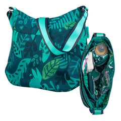 Cosatto Changing Bag - Midnight Jungle - showing the bag and its patterned interior