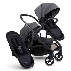 iCandy Orange 4 Double Bundle - Fossil - showing the pram pushchair with second seat