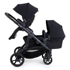 iCandy Orange 4 Double Bundle - Black Edition - showing the pram pushchair parent-facing