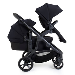 iCandy Orange 4 Double Bundle - Black Edition - showing the pram pushchair forward-facing