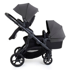 iCandy Orange 4 Double Bundle - Fossil - showing the pram pushchair parent-facing