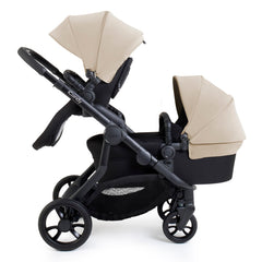 iCandy Orange 4 Double Bundle - Latte - showing the pram pushchair parent-facing