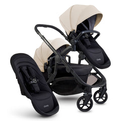 iCandy Orange 4 Double Bundle - Latte - showing the pram pushchair with second seat