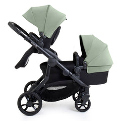 iCandy Orange 4 Double Bundle - Pistachio - showing the pram pushchair parent-facing