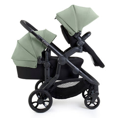 iCandy Orange 4 Double Bundle - Pistachio - showing the pram pushchair forward-facing