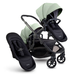 iCandy Orange 4 Double Bundle - Pistachio - showing the pram pushchair with second seat