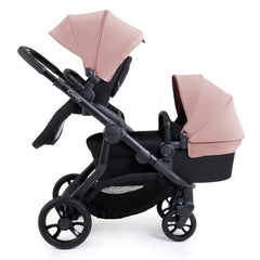 iCandy Orange 4 Double Bundle - Rose - showing the pram pushchair parent-facing