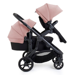 iCandy Orange 4 Double Bundle - Rose - showing the pram pushchair forward-facing