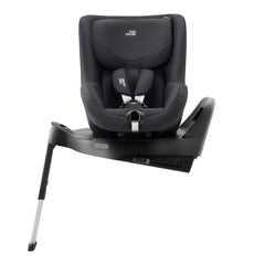 Britax Dualfix Pro M i-Size 360 Rotating Car Seat - Classic Deep Grey - side view with seat swivelled to the side