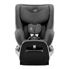 Britax Dualfix Pro M i-Size 360 Rotating Car Seat - Style Mineral Grey - rear-facing with rebound bar