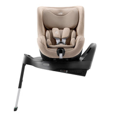 Britax Dualfix Pro M i-Size 360 Rotating Car Seat - Style Teak - with seat swivelled to the side