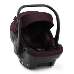 egg3 Shell i-Size Car Seat - Mulberry - shown with removable newborn insert