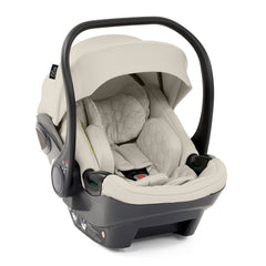 egg3 Shell i-Size Car Seat - Cashmere - shown with removable newborn insert