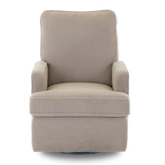 Madison Electric Swivel Glider Recliner Chair - Teddy Truffle, front view