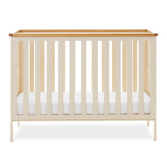 Obaby Evie MINI Cot Bed - Cashmere - shown as the mini cot with mattress base at its lowest level