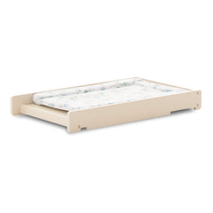 Obaby Evie Cot Top Changer - Cashmere - shown with a changing mat (not included, available separately)